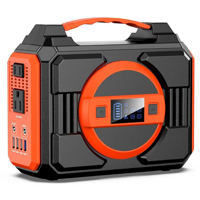 Portable Power Station 300W, Outdoor Solar Generator Backup Battery Pack 220Wh/60000mAh, Portable Laptop Charger with 110V AC Outlet for Home Use, Emergency Outage, Camping Travel, RV Trip