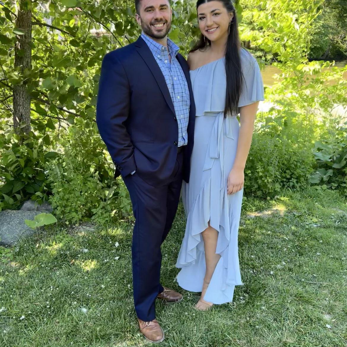 Our first Instagram official pictures lol. This was at my friend Brittany's wedding!