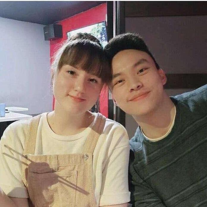 One of our first dates with my family at Korean BBQ.