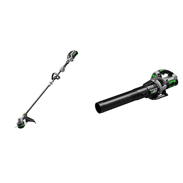 EGO Power+ ST1521S 15-Inch String Trimmer & LB5302 3-Speed Turbo 56-Volt 530 CFM Cordless Leaf Blower 2.5Ah Battery and Charger Included
