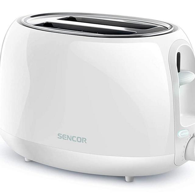 Sencor 2-slot High Lift Toaster with Safe Cool Touch Technology, Medium, White
