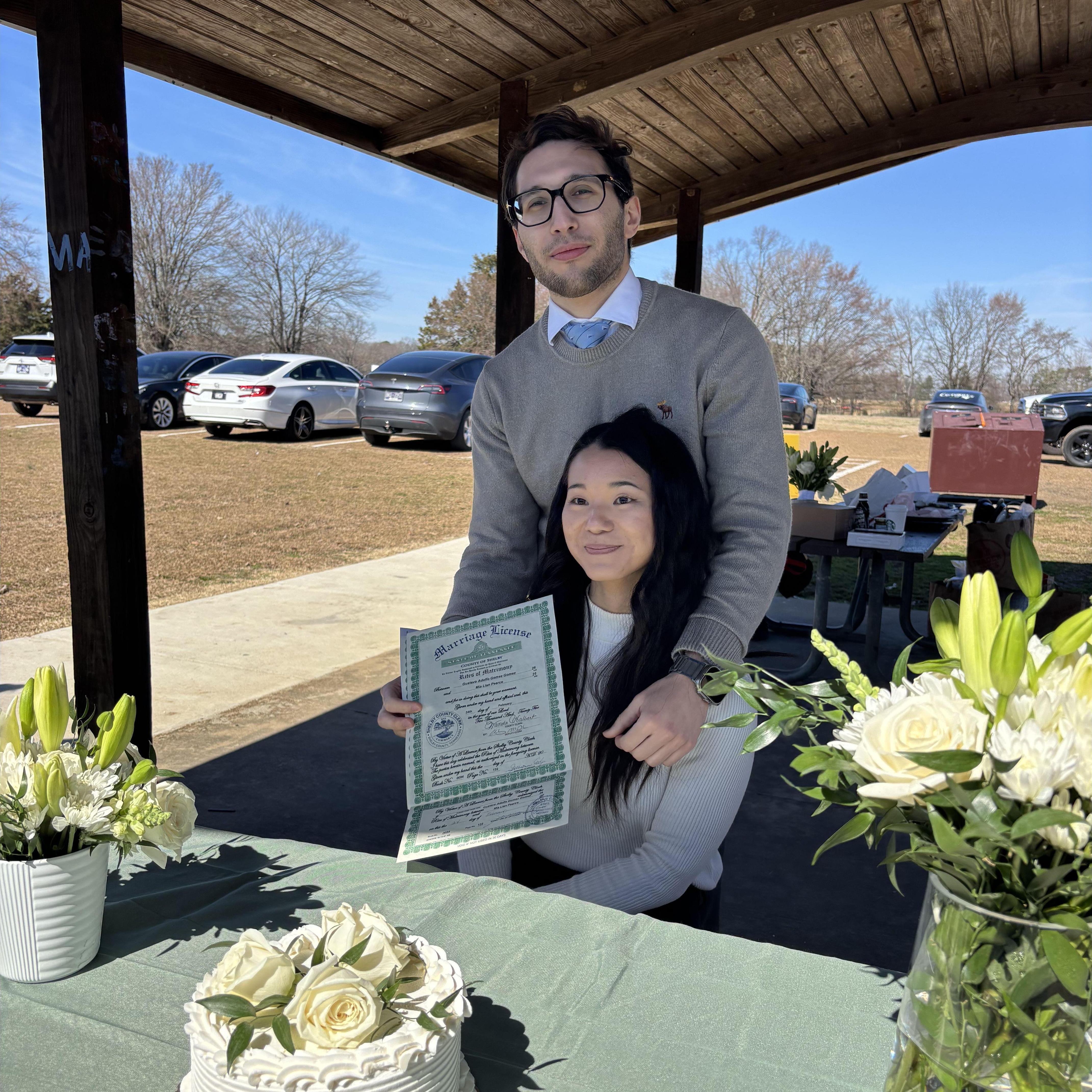 Marriage License signed! 2025