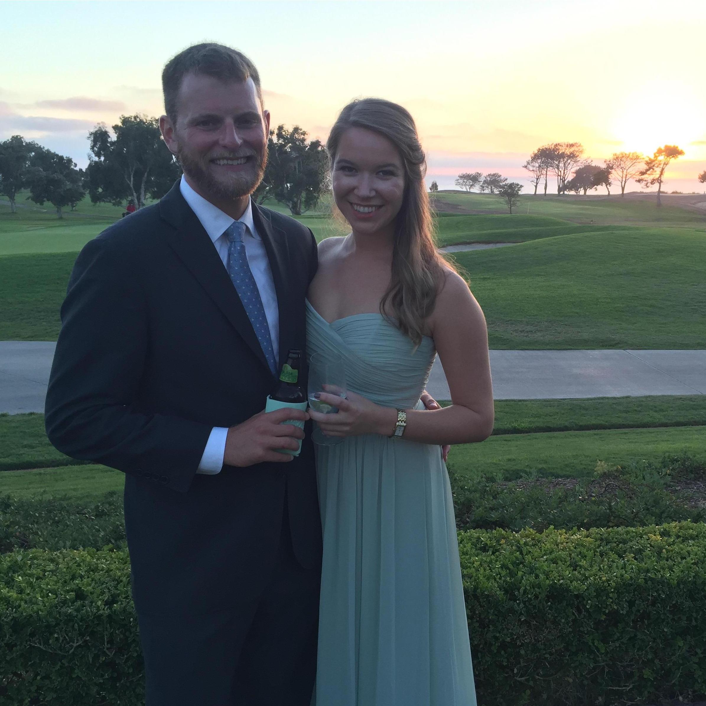 Sunset at Torrey Pines after Liz and Hugh said I do :)