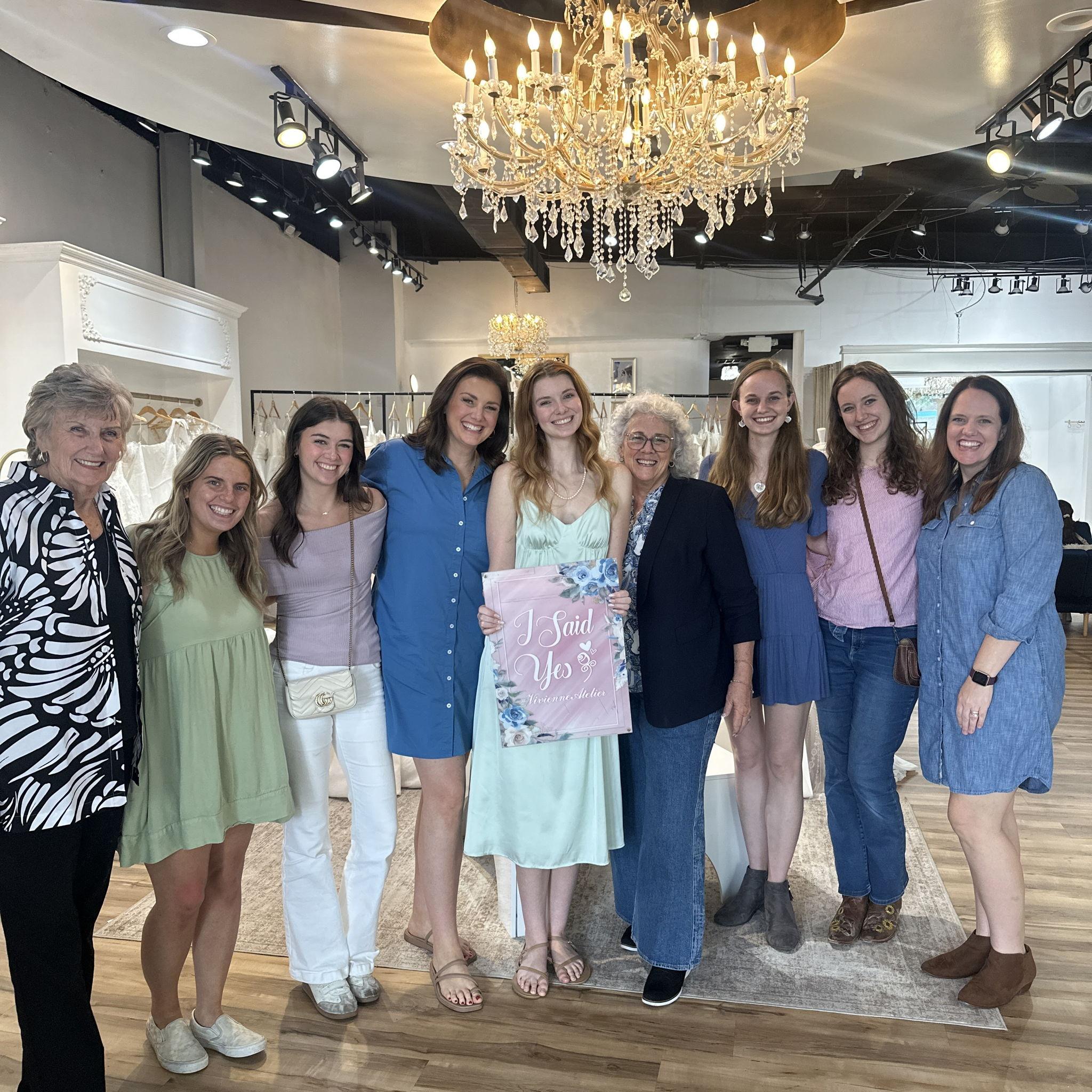 I loved having my favorite people with me to pick out my dress!