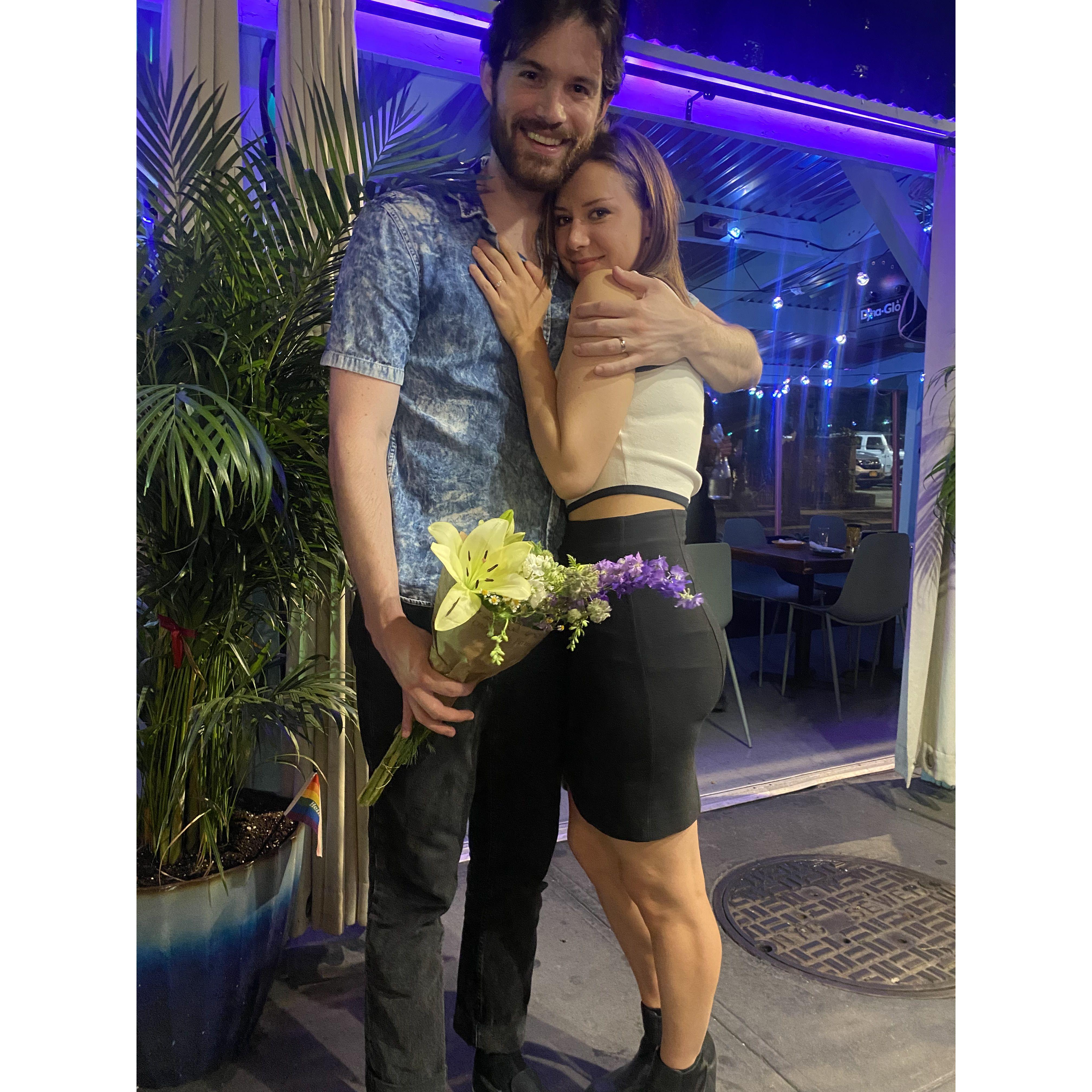 After Audrey gave Brandon his ring, 2023