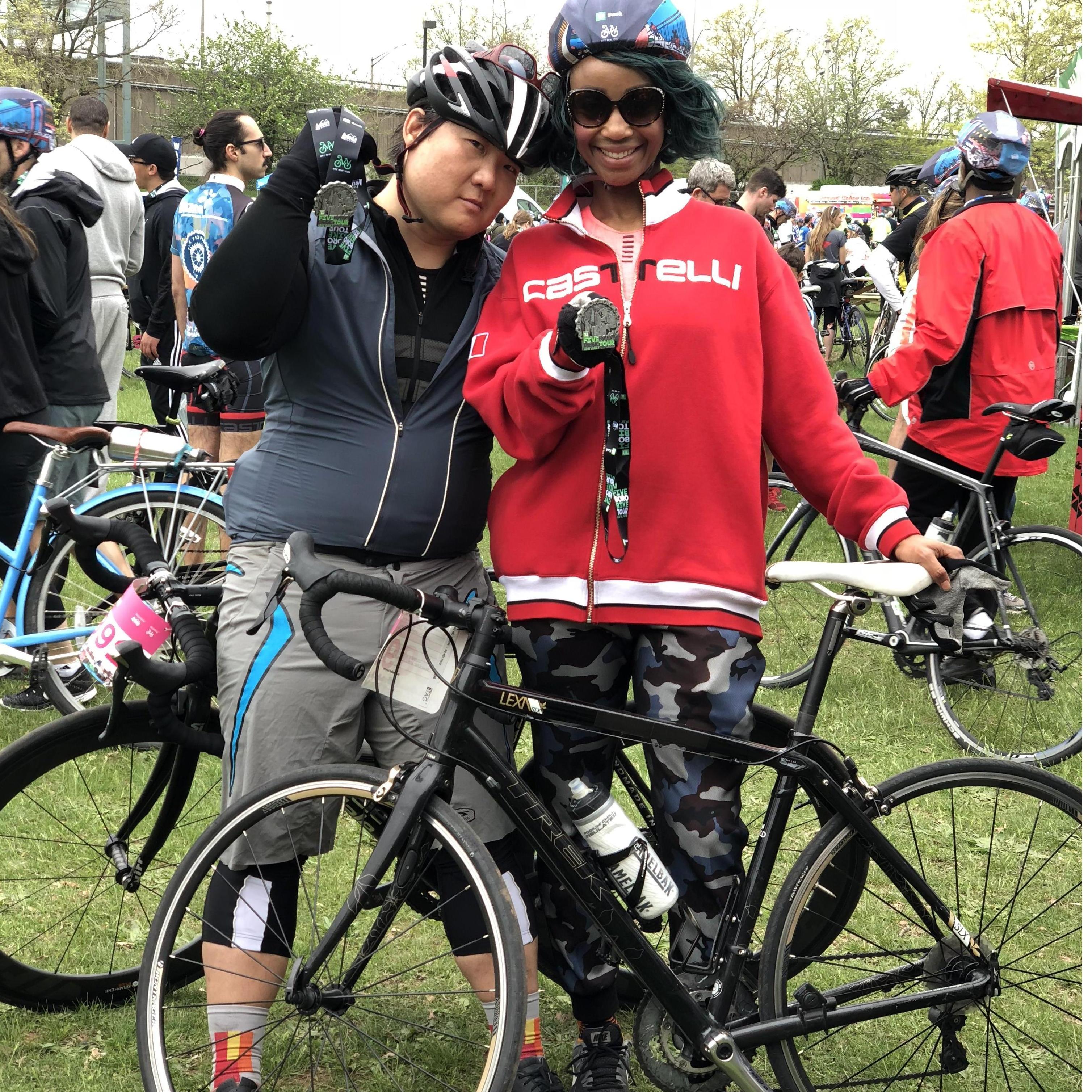 We finished the 5 Borough Ride!!!