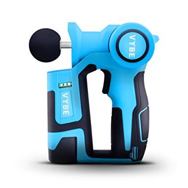 Exerscribe Brushless Personal Percussion Massage Gun - VYBE Handheld Deep Muscle Massager - 60lbs of Pressure, Moderate Noise
