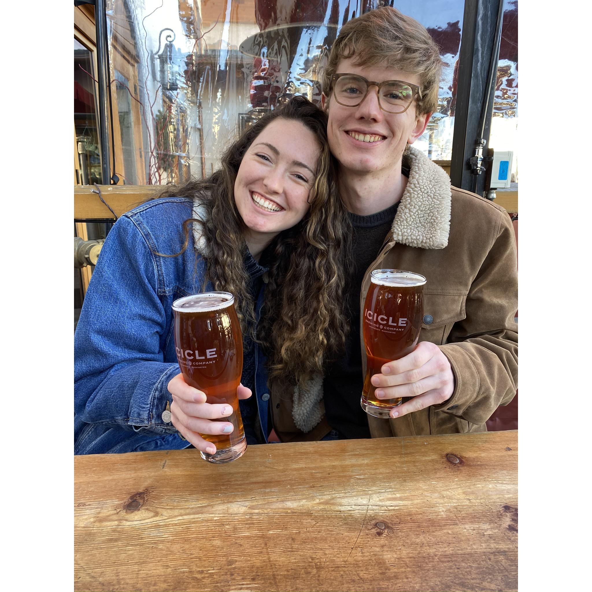 Us in Leavenworth which has become one of our favorite places!