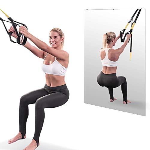 H & A Activity Wall Mirror, Gym Mirror with Flat Polished Edge, 47"x 31" (Double)