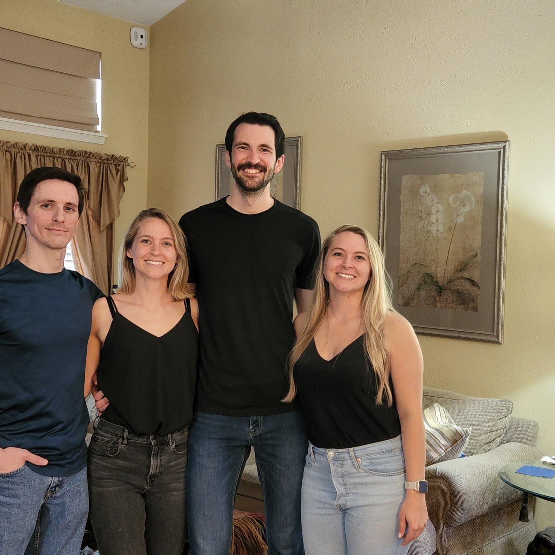 With Kelsey's brother, Tyler, and sister, Kylie. Allen, TX 2022