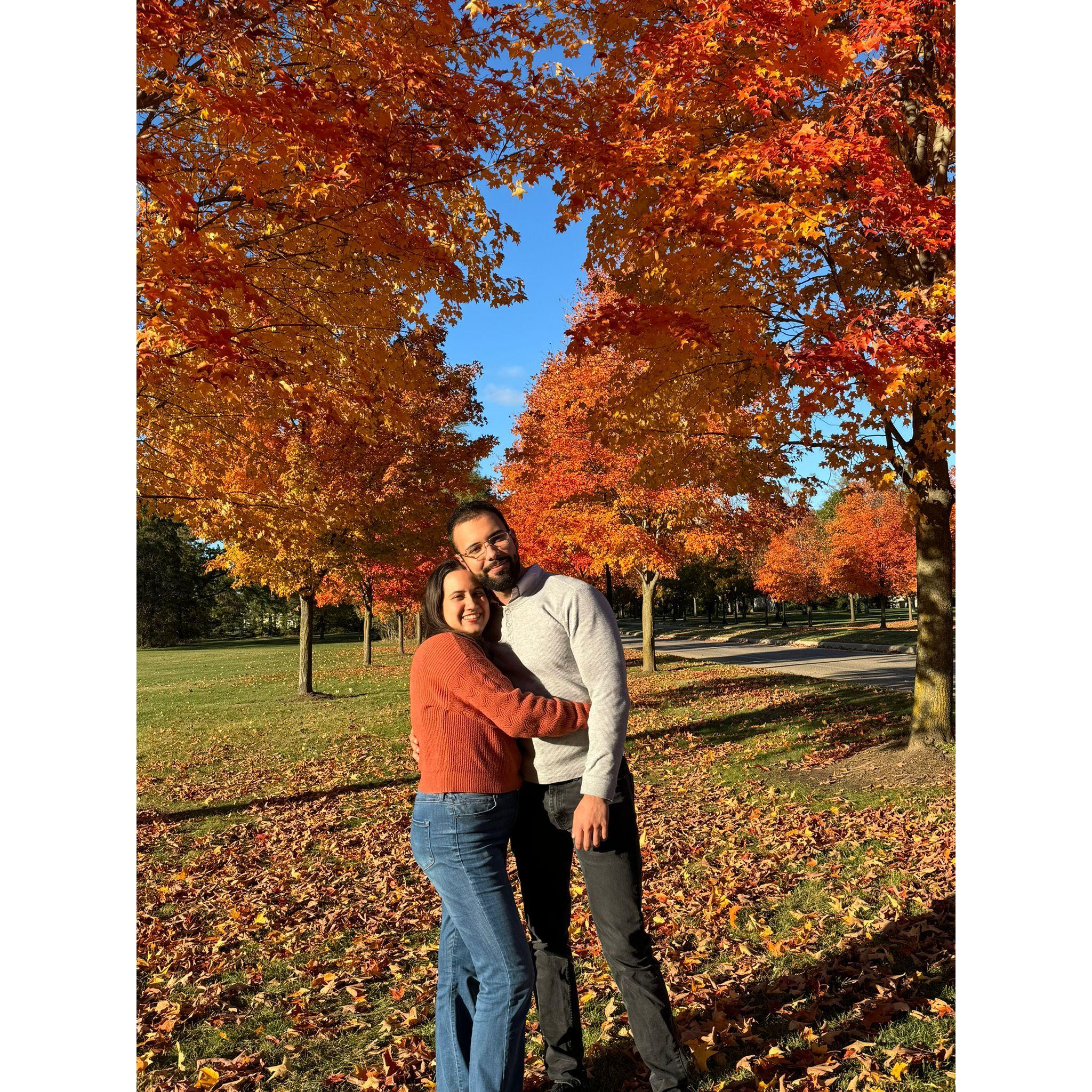 Fall Photoshoot - First photoshoot as a couple
