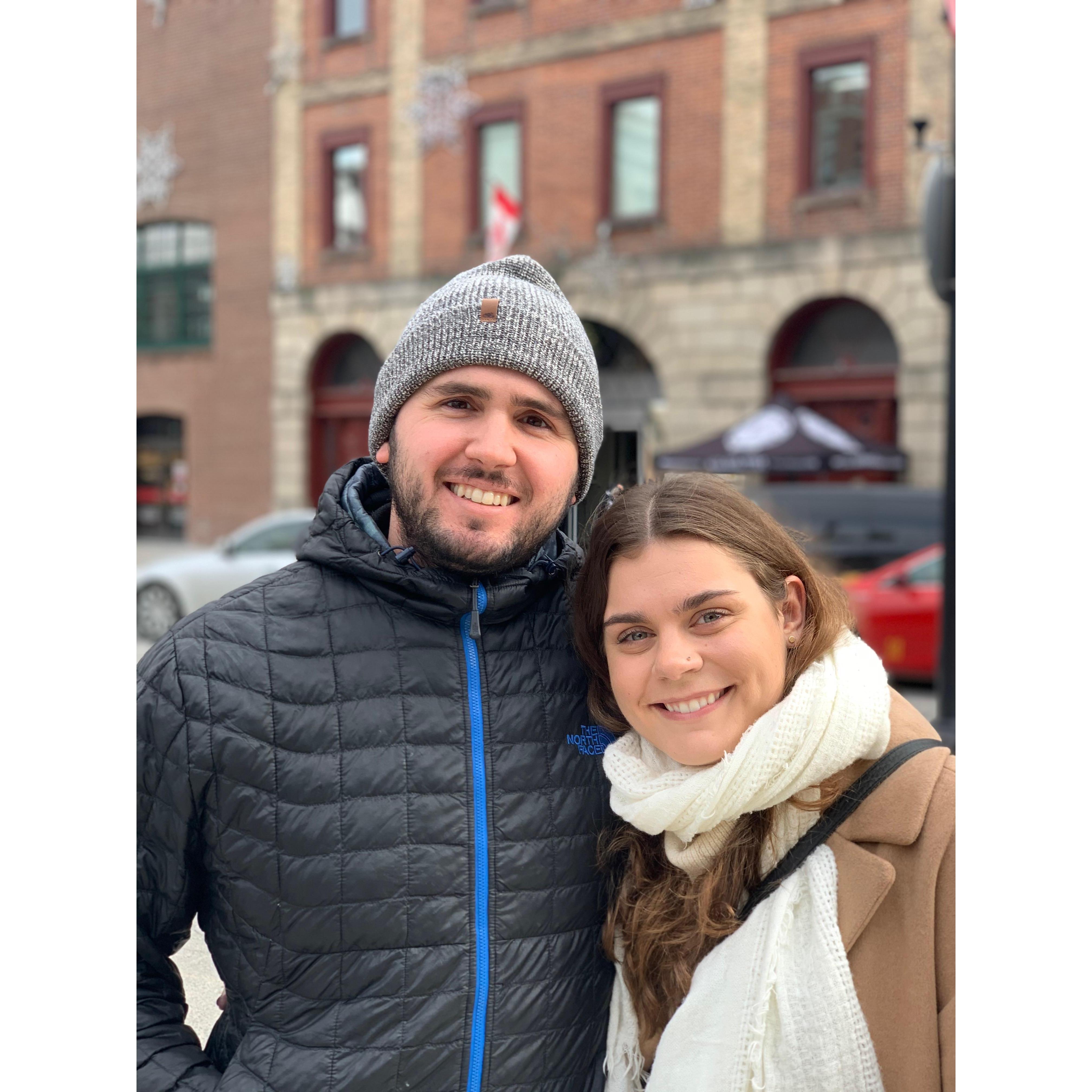 First trip abroad as a couple: Toronto