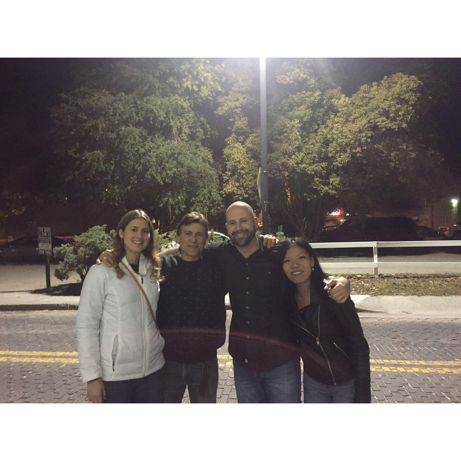 First picture together, pre-dating, NYE 2017. Fun fact: Josh convinced the girl on the right that he had donated his cerebellum to the children of Nigeria for research.