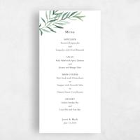 Green Wedding Menu - Eastwick