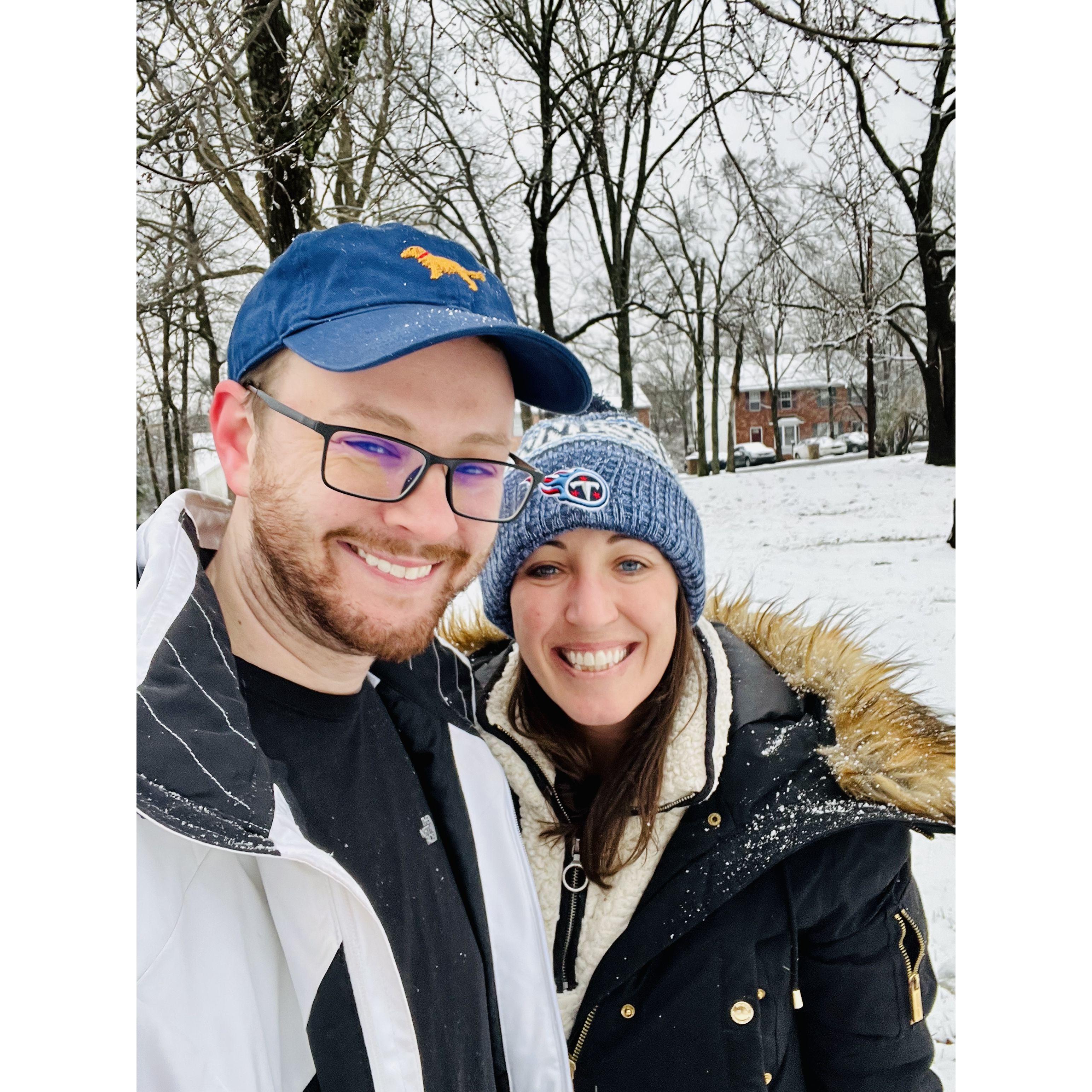 Our first snow day together! January 2022