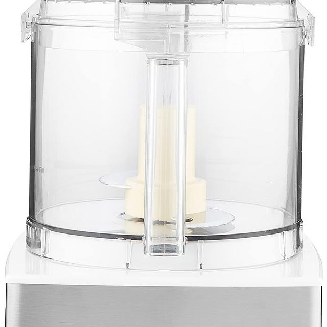 Cuisinart DFP-14BCWNY 14-Cup Food Processor, Brushed Stainless Steel, White