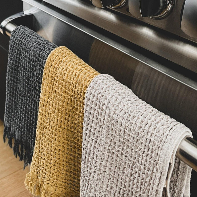 Waffle kitchen towel in various colors, Hand towel, Washcloth, Guest towel, Fluffy stone washed soft cotton towel, Absorbent every day towel