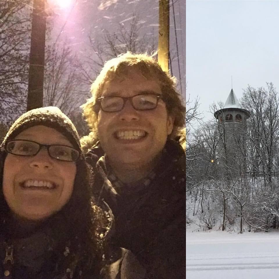 Spending time walking around our neighborhood in the winter - December 2015