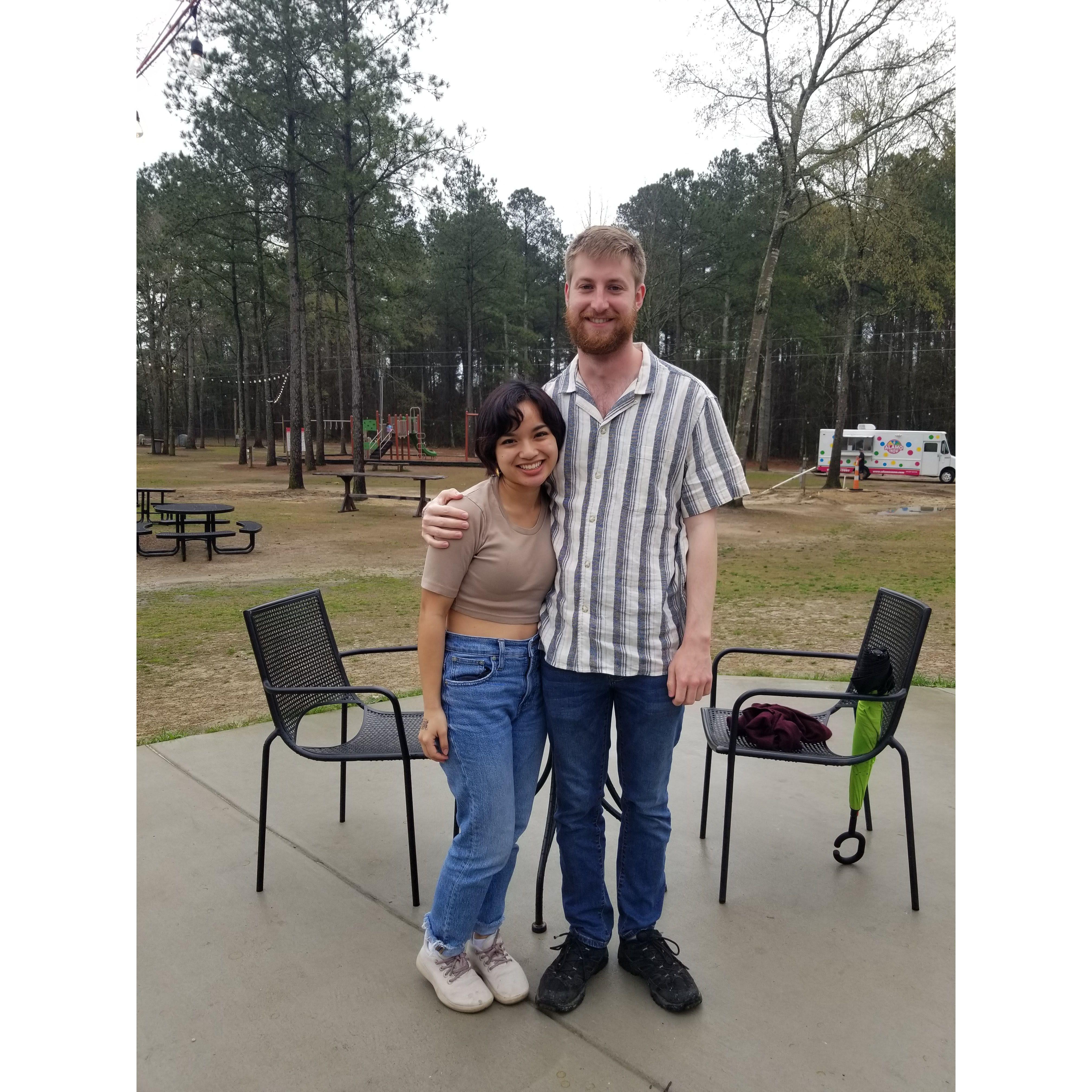 Samuel's first visit to Fayetteville, March's hometown