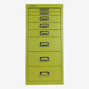 Bisley 8-Drawer Under-Desk MultiDrawer Steel Cabinet (bisley green)