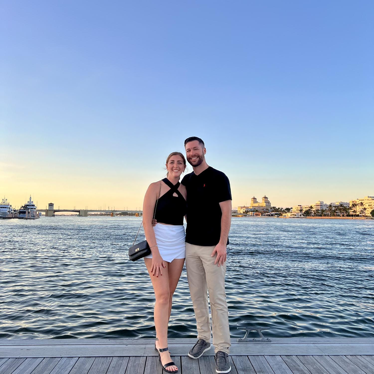 Moments before we officially started dating