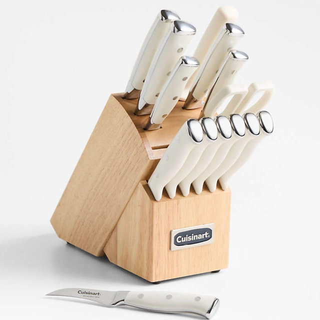 Cuisinart ® Vanilla Creme Triple Rivet 15-Piece Knife Block Set