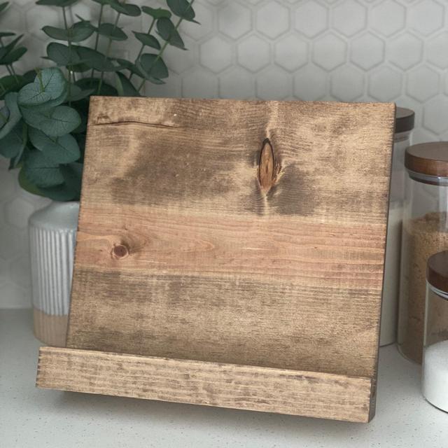 Handmade Cookbook Holder, Cookbook Stand, Cook Book Holder, Kitchen decor, Wedding gift, Housewarming Gift