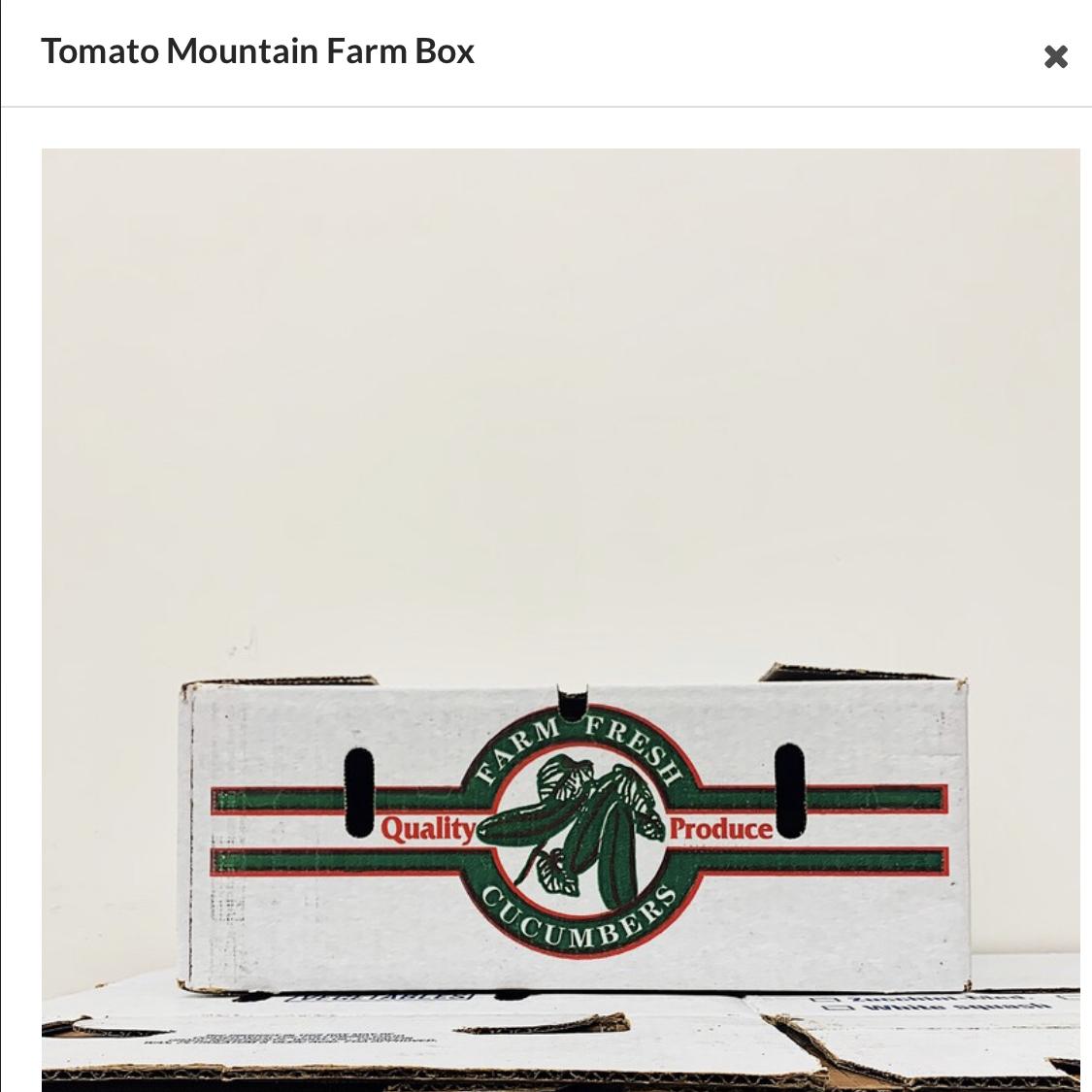 Tomato Mountain Farm Share $33/week