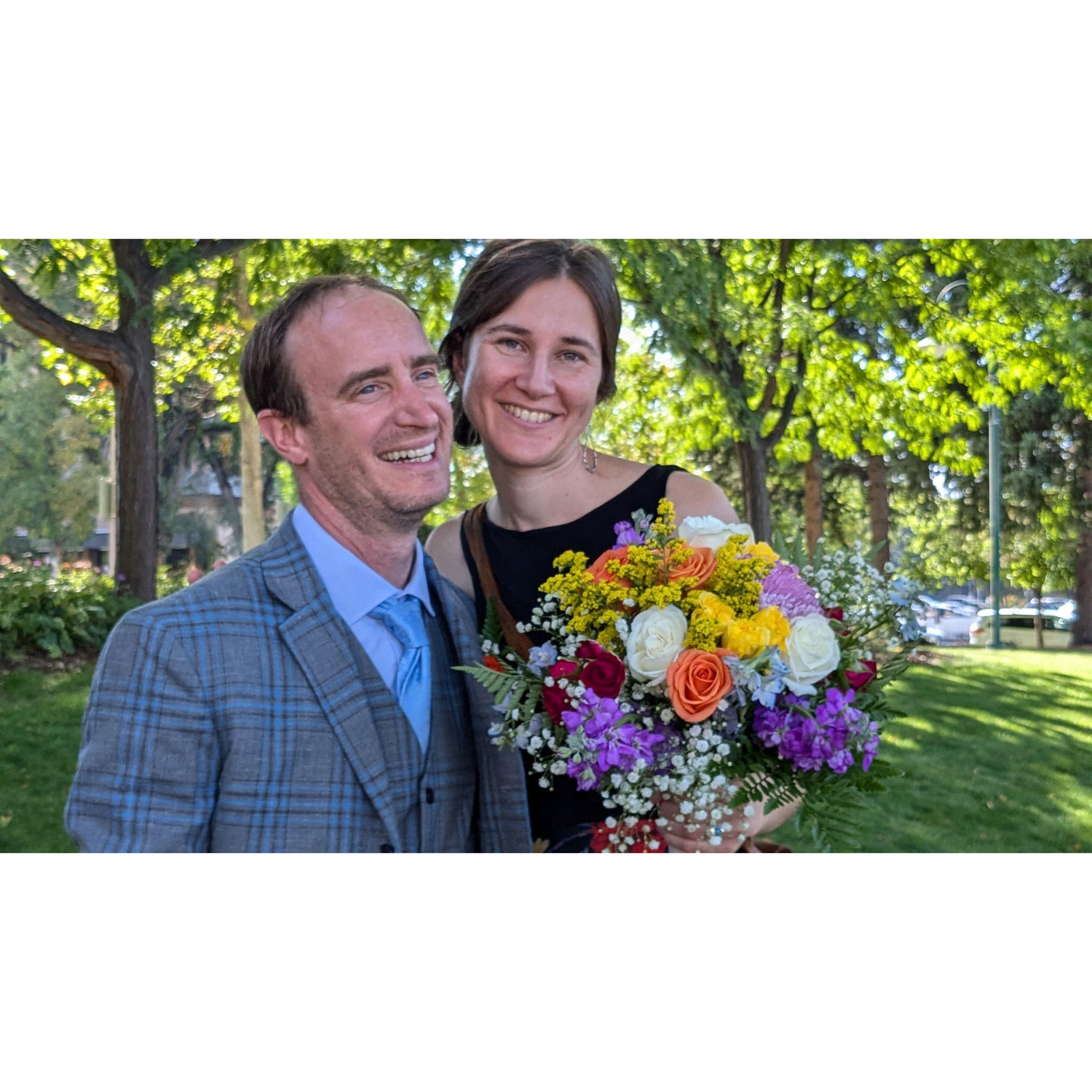 A pic of Duncan and Holly on their wedding day, 9/27/2024