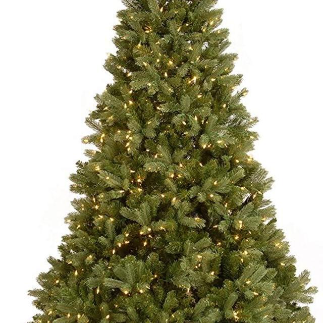 National Tree Company 'Feel Real' Pre-lit Artificial Christmas Tree | Includes Pre-strung White Lights and | Downswept Douglas Fir - 6.5 ft