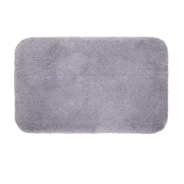 Nestwell™ Soft Plush 24" x 40" Bath Rug in Light Grey