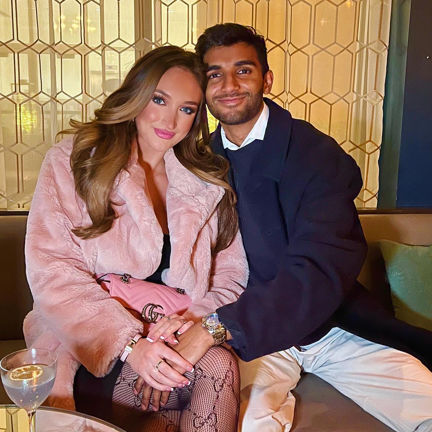 Maryn and Abhilash in December 2022 at their favorite date night location, Verdigris!