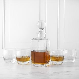 Personalized Square 5-Piece Decanter Set