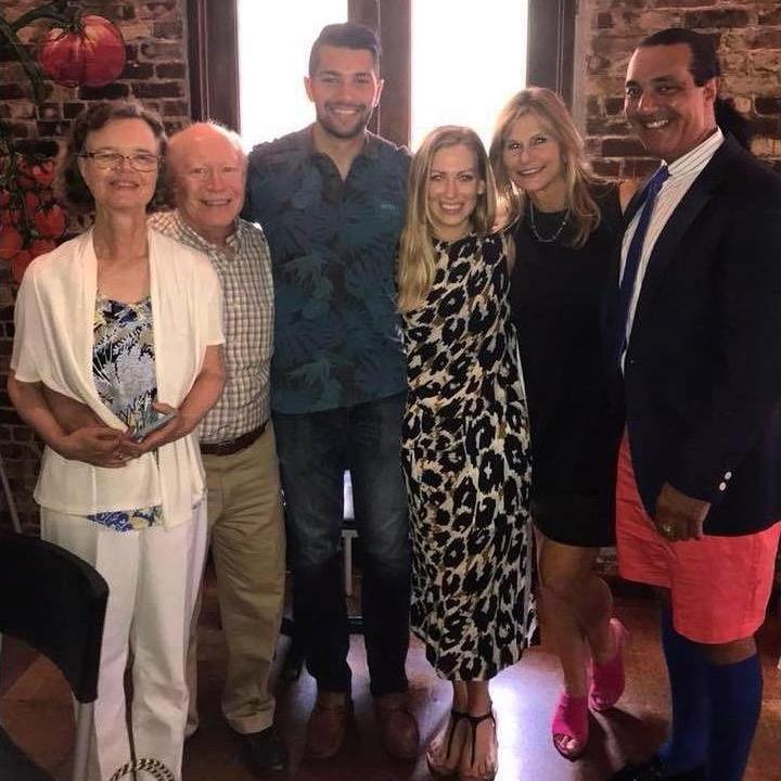 Mel surprised me with an engagement party brunch the day after he proposed. He made sure both our our families were there.