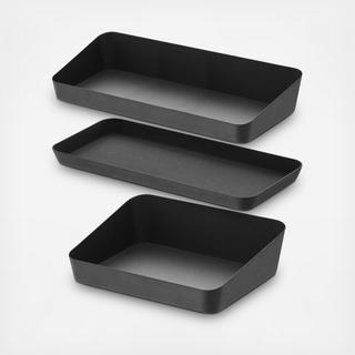 Tower 3-Piece Amenity Tray Set