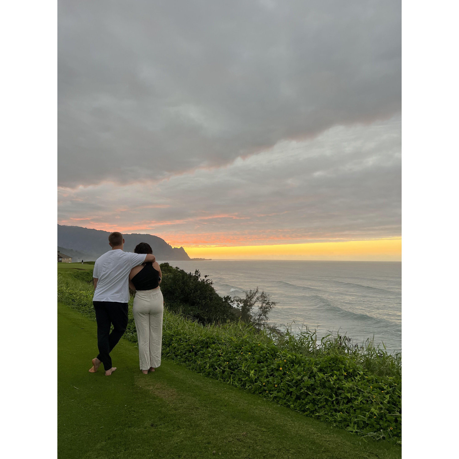 Minutes before we were engaged! Didn't have a single clue it was happening tonight