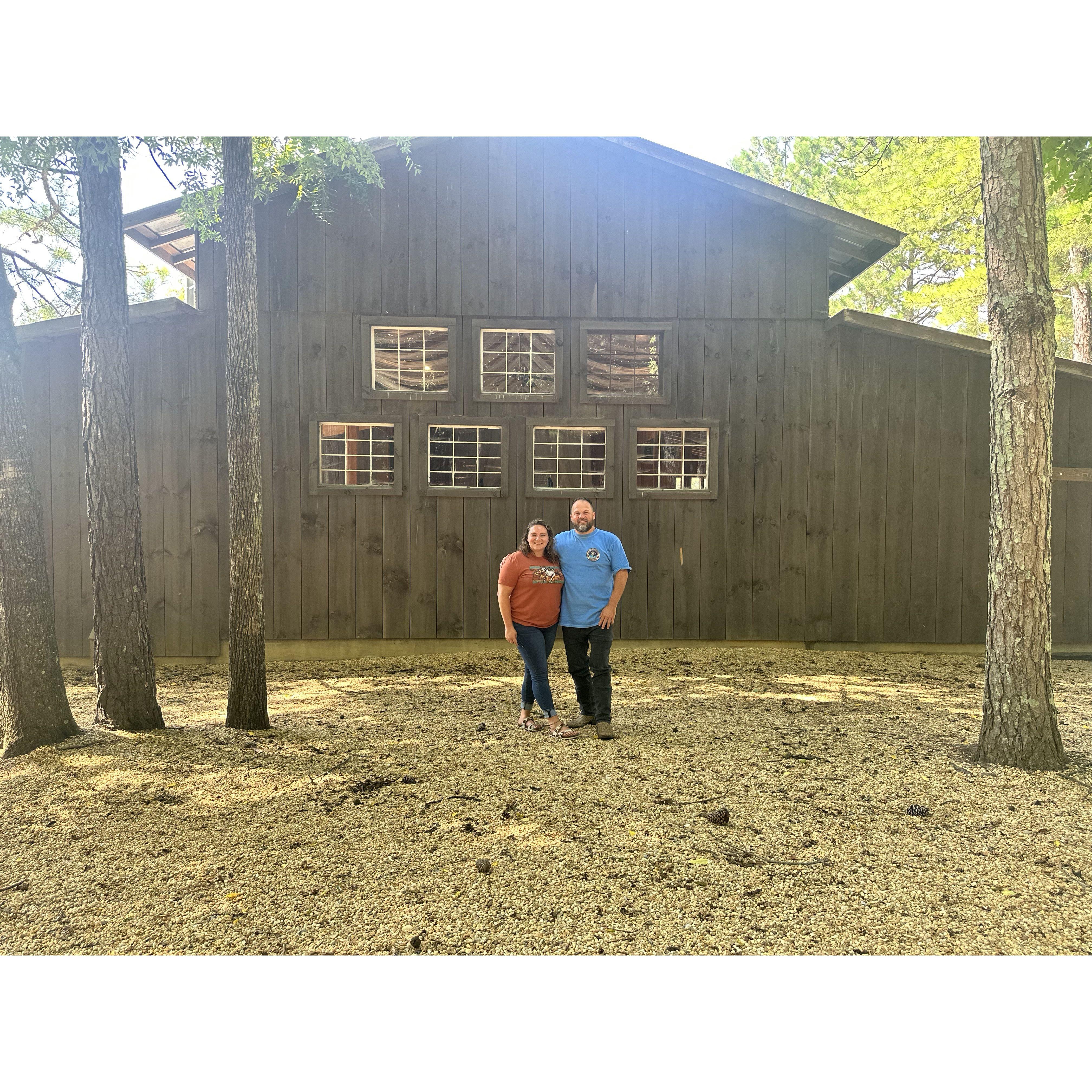 First photos at the venue together.