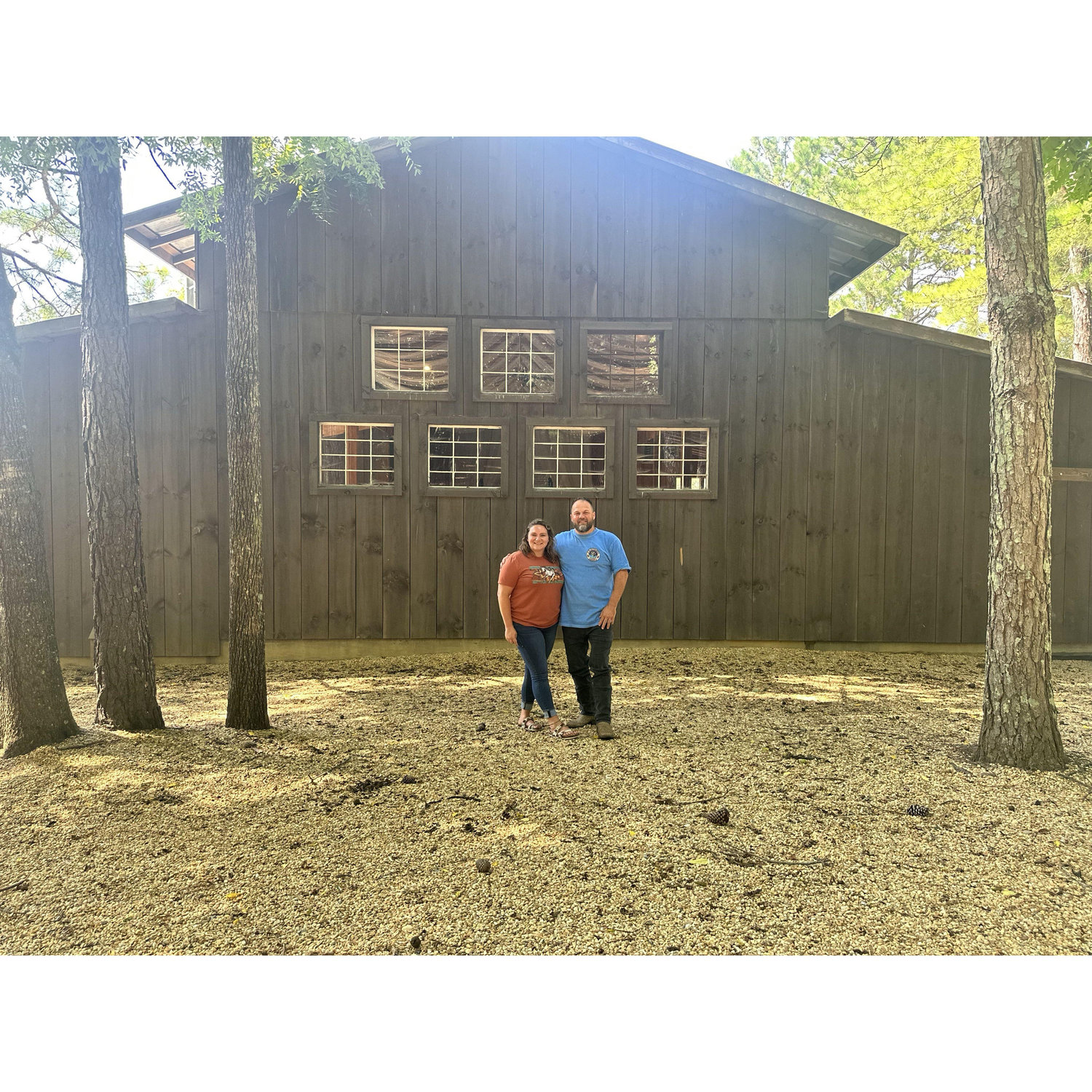First photos at the venue together.