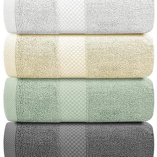 White Classic Luxury Hand Towels for Bathroom-Hotel-Spa-Kitchen-Set - Circlet Egyptian Cotton - 16x30 Inches - Set of 6 (Multi)