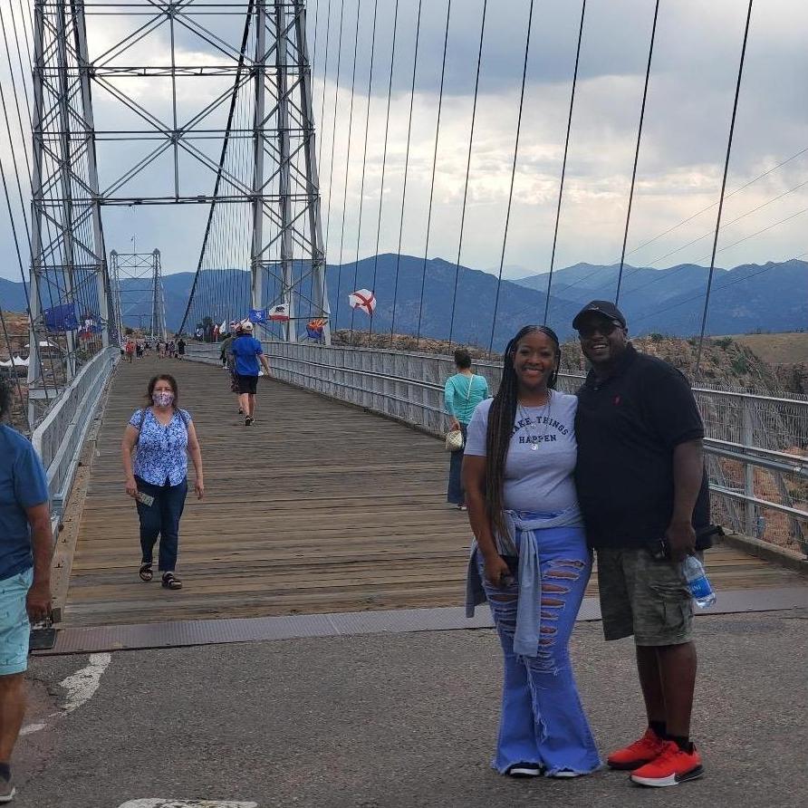 Walking across the Royal Gorge bridge!