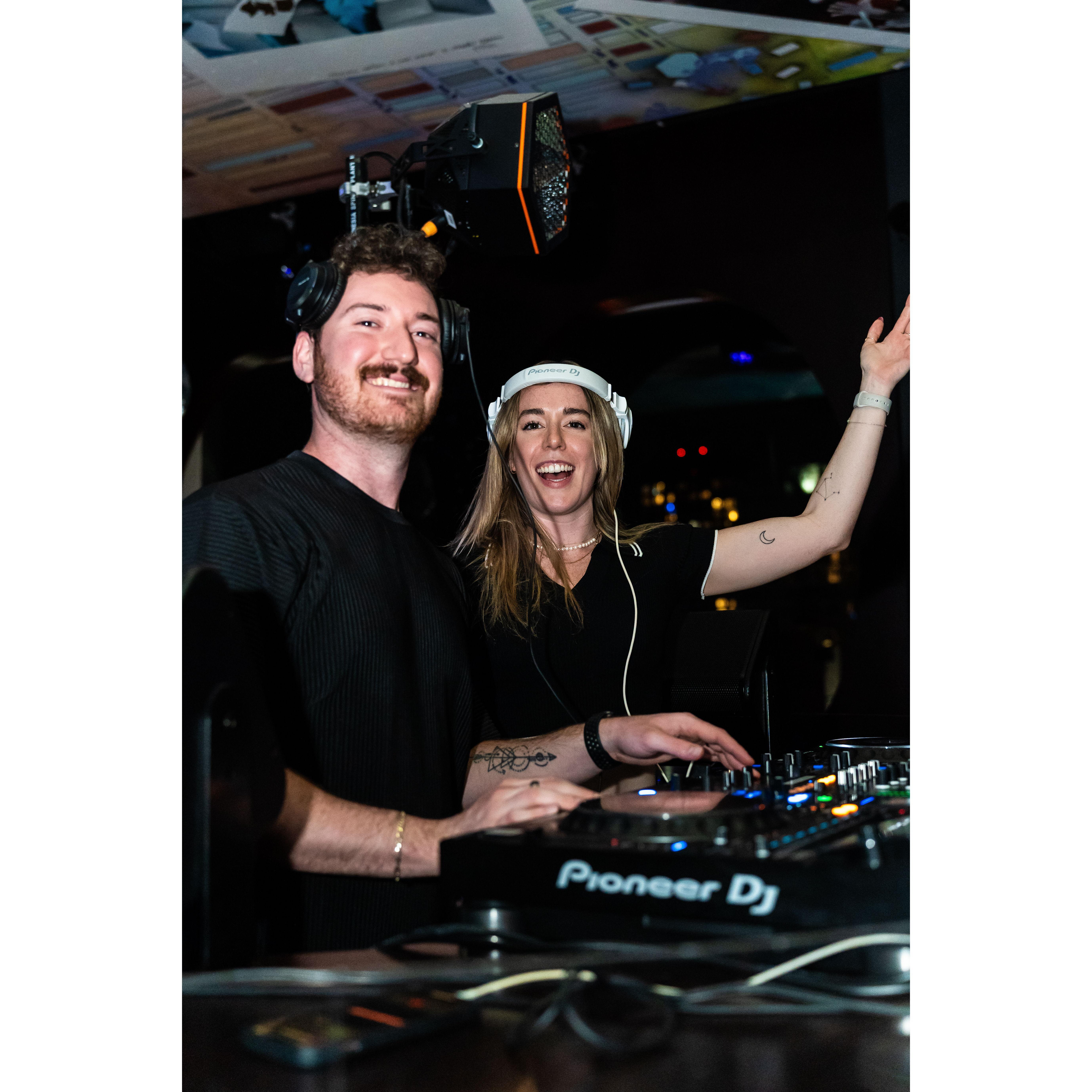 DJing at Mr Purple