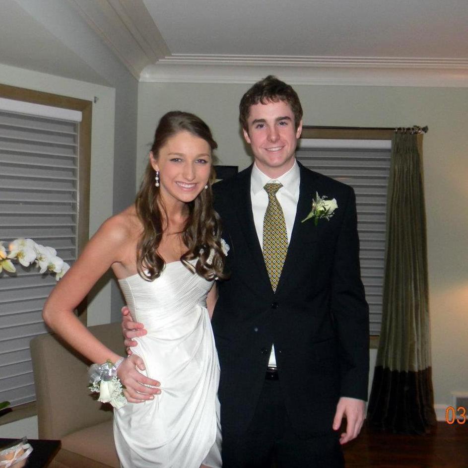 The first photo we ever took together... Fenwick High School's "Turnabout" dance in 2012