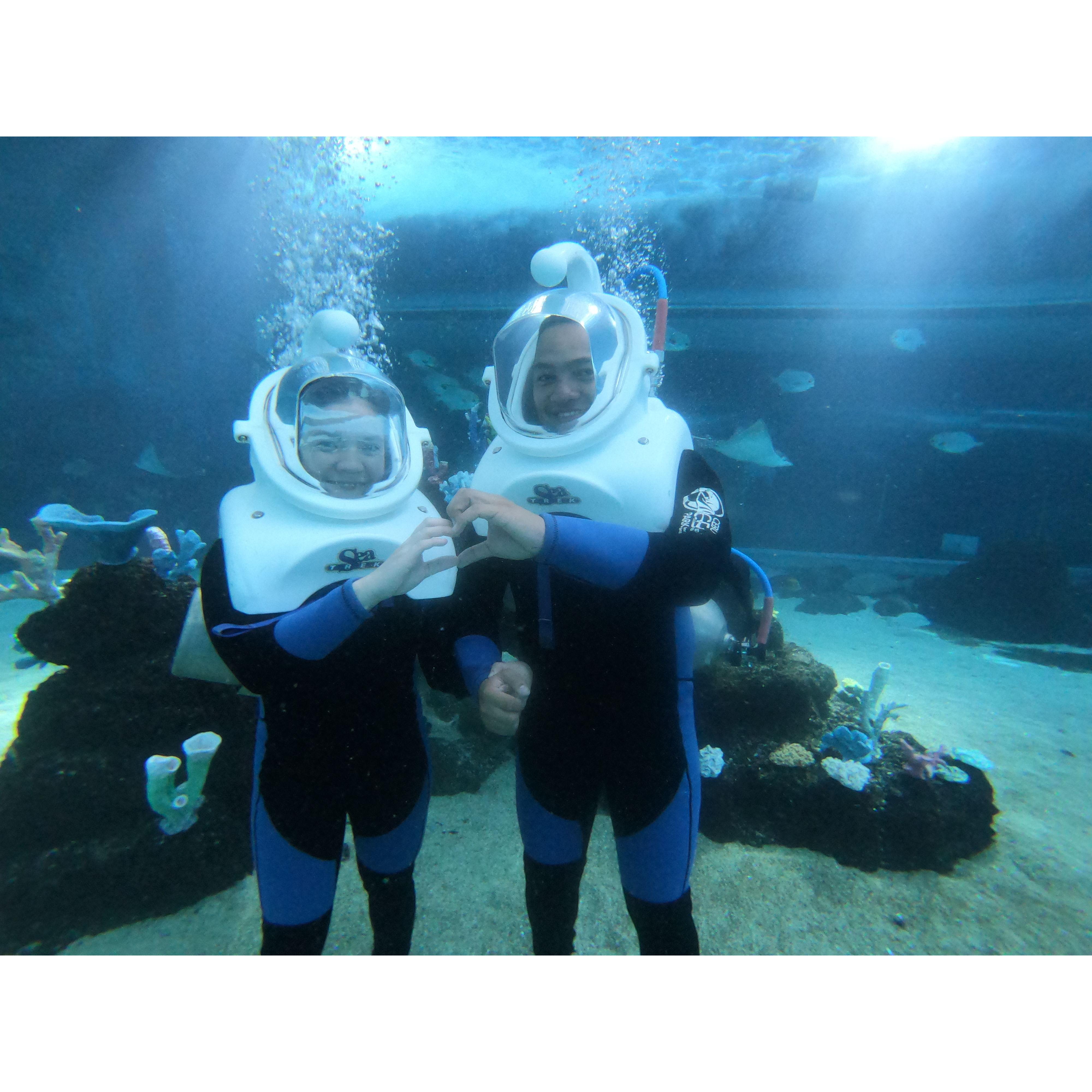 Our First AquaDiving Experience