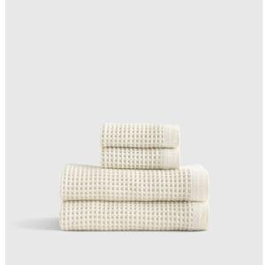 Ivory Organic Turkish Waffle Bath Towel Bundle