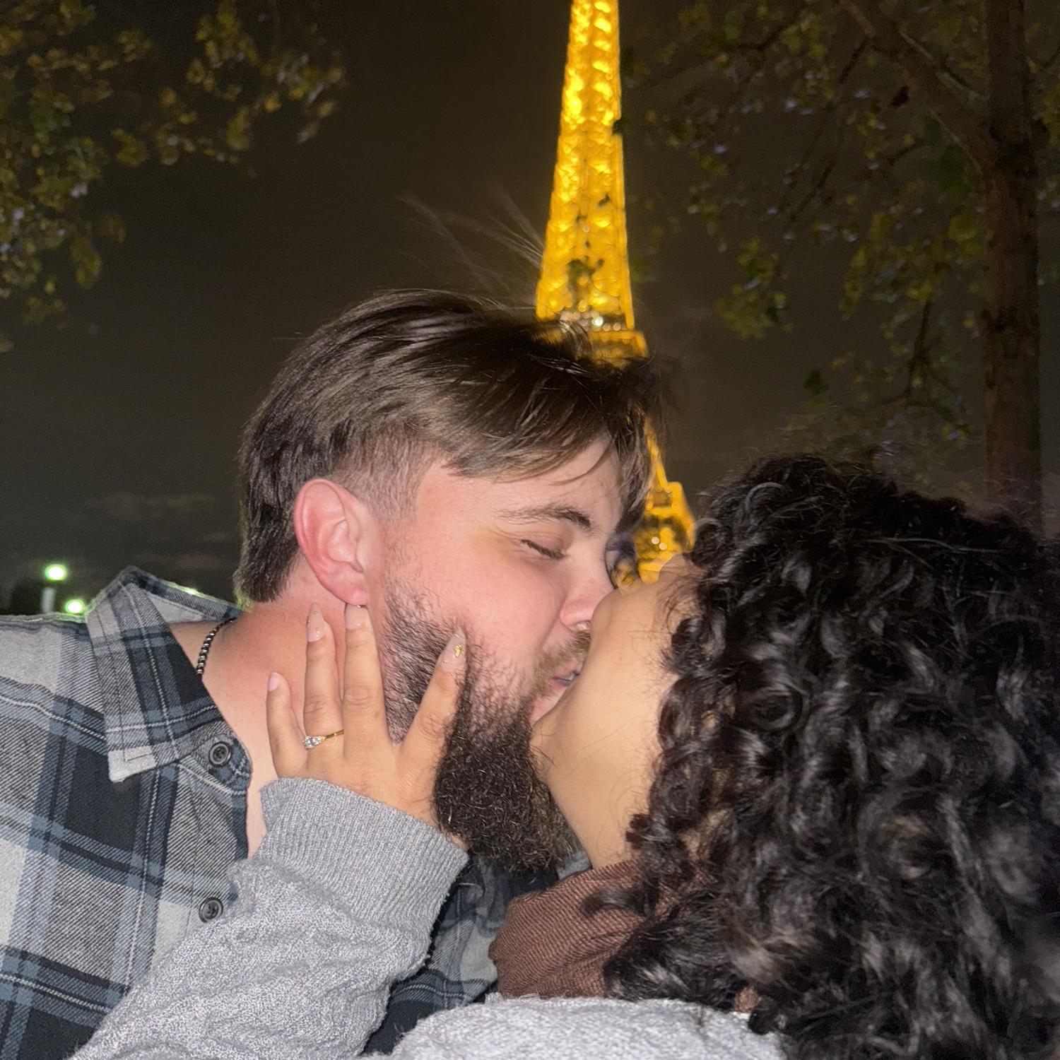 Our engagement 💍 in front of the Eiffel Tower, Paris, France