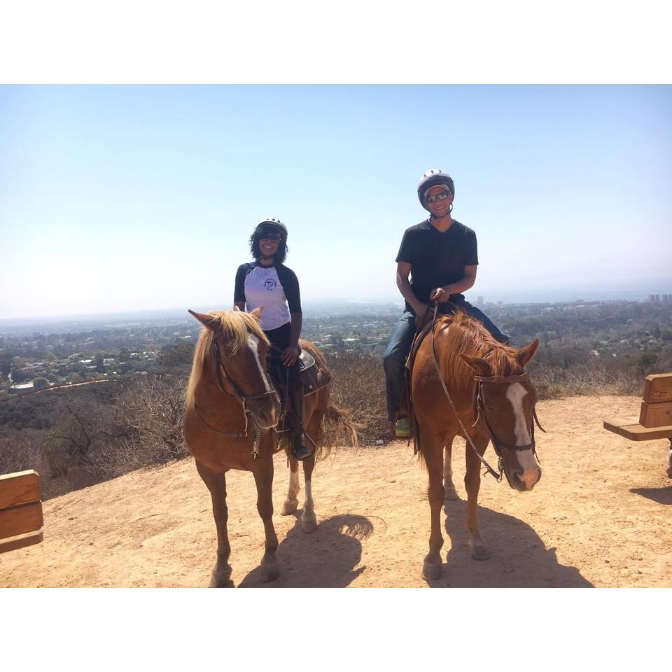 Horseback riding in LA for Amber's Birthday