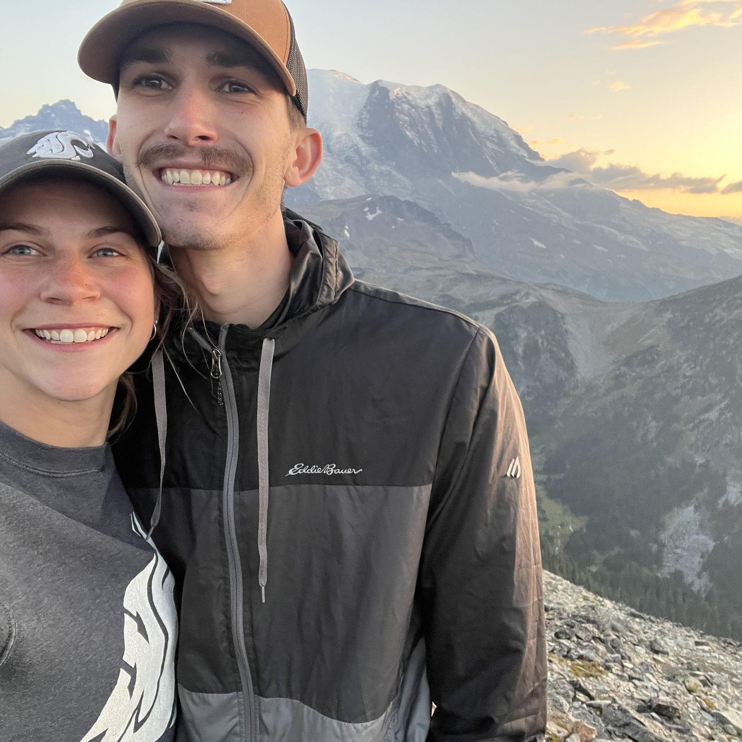 Sunset hike at Mt. Rainier National Park