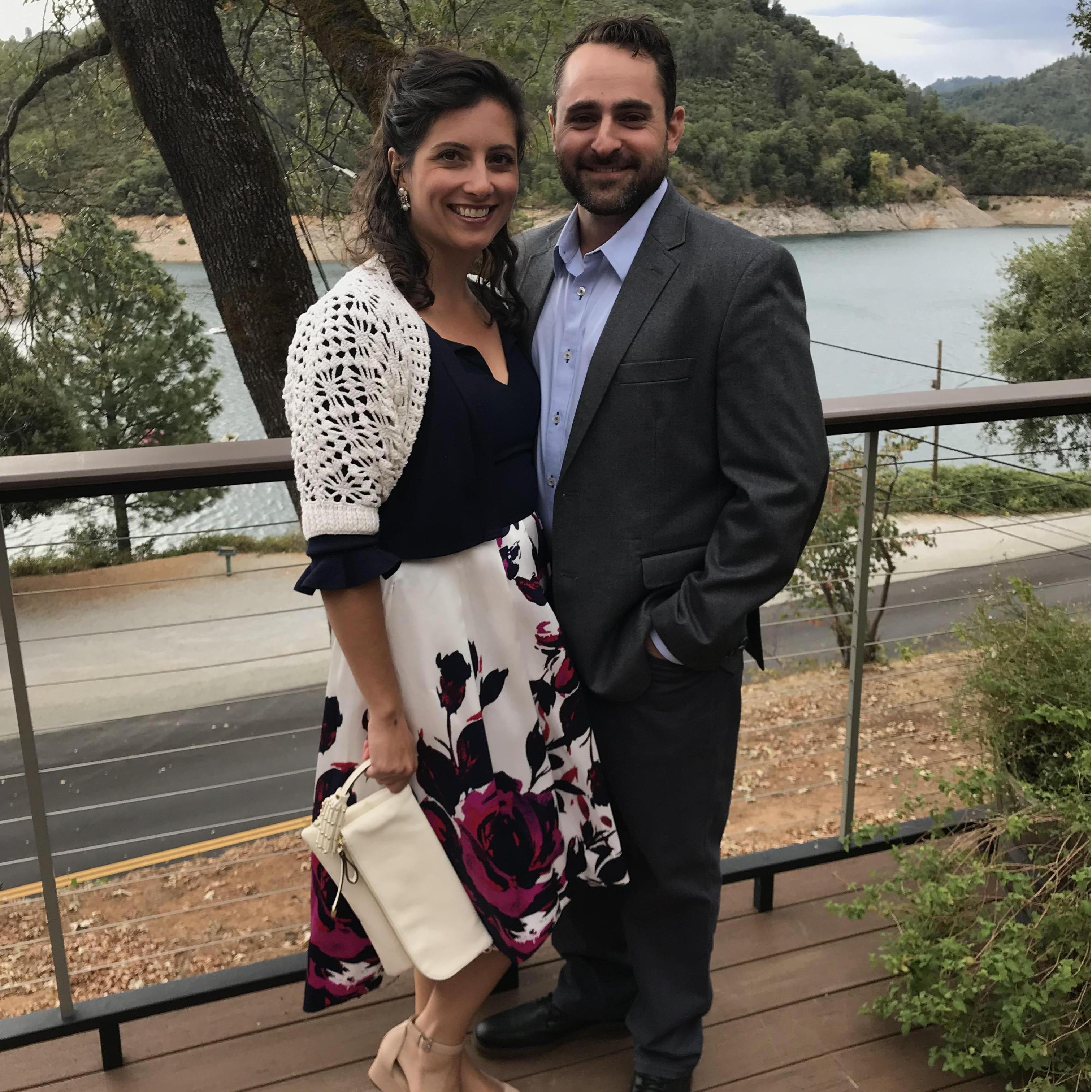 All dressed up for Matt & Tracy's wedding at Lake Shasta!