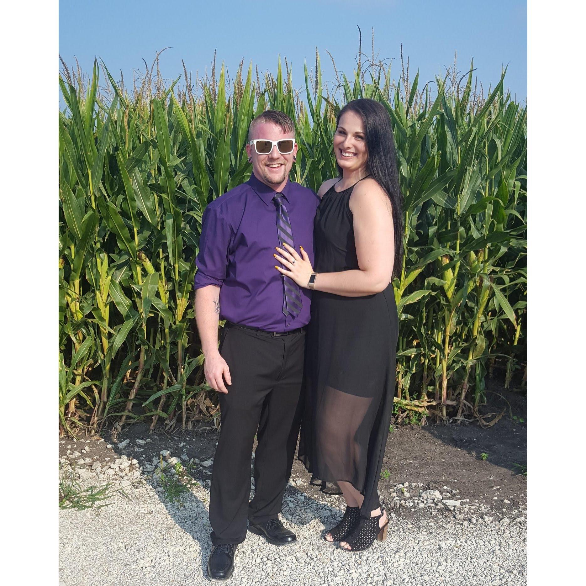 At a wedding in 2018, I think? Haha