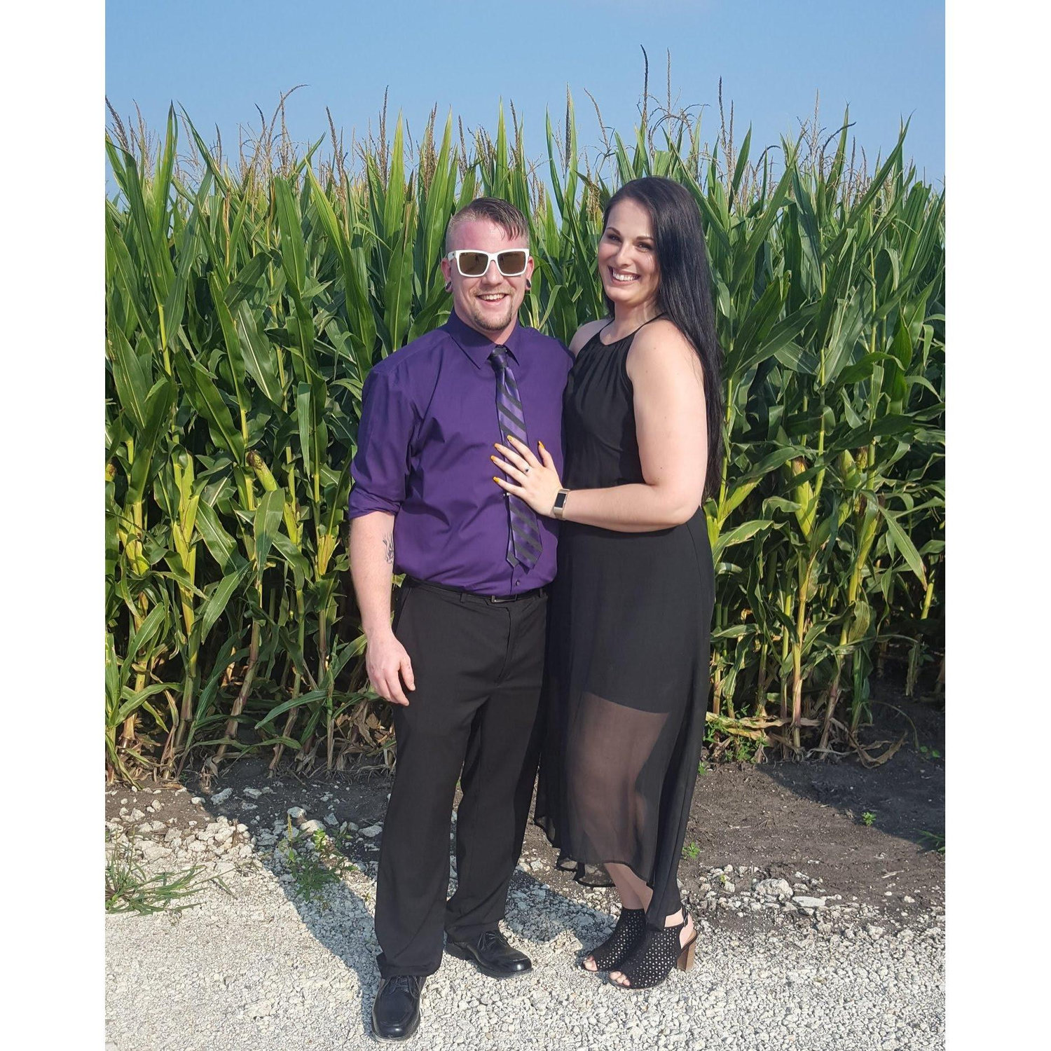 At a wedding in 2018, I think? Haha